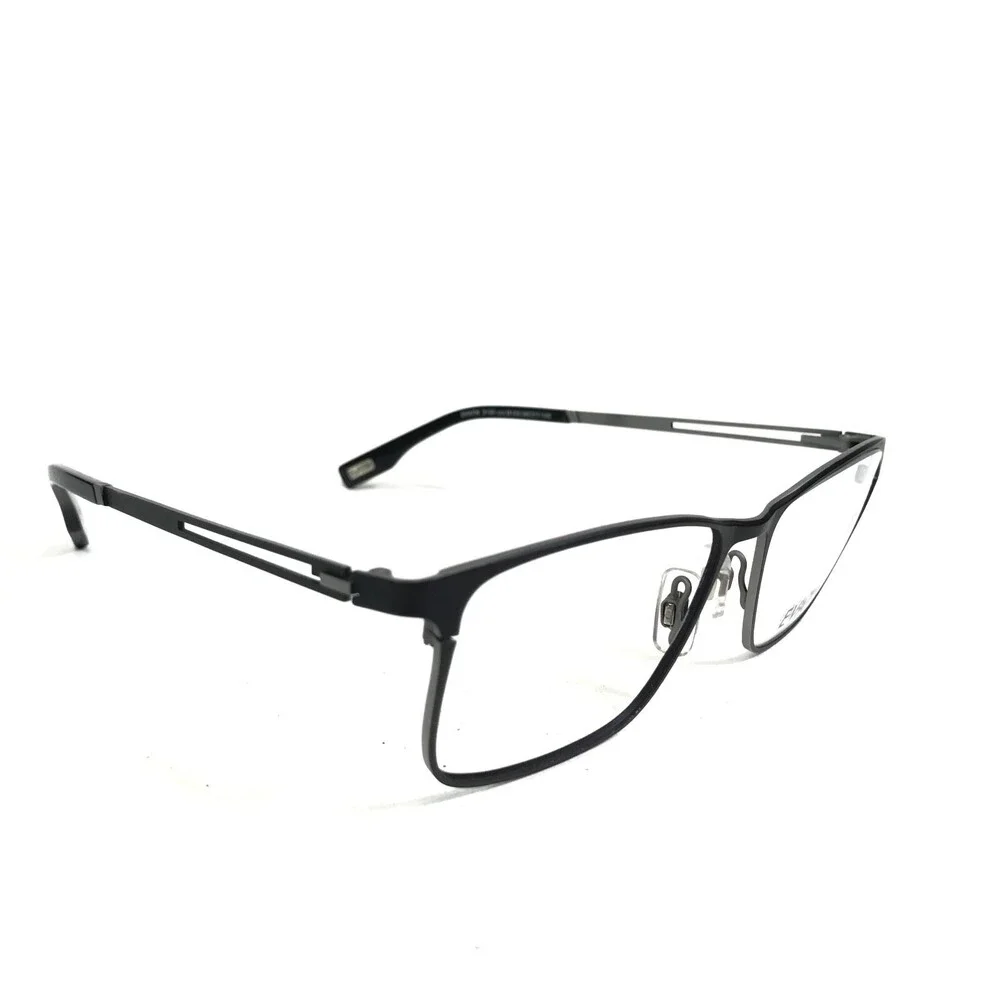 Evatik Eyeglasses Frames 9185 col.M103 Black Grey Rectangular Full Rim 56-17-145